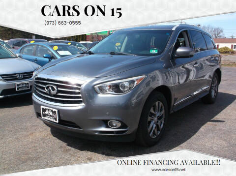 2015 Infiniti QX60 for sale at Cars On 15 in Lake Hopatcong NJ