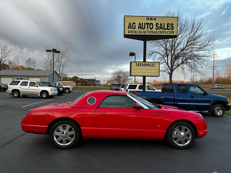 2003 Ford Thunderbird for sale at AG Auto Sales in Ontario NY