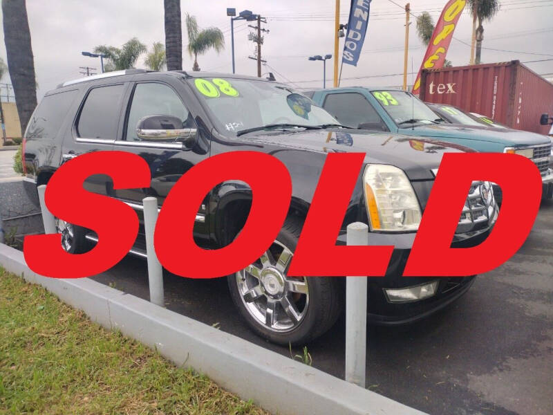 2008 Cadillac Escalade for sale at ALL STAR TRUCKS INC in Los Angeles CA