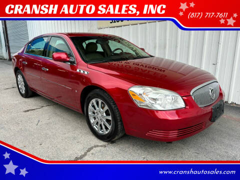 2009 Buick Lucerne for sale at CRANSH AUTO SALES, INC in Arlington TX