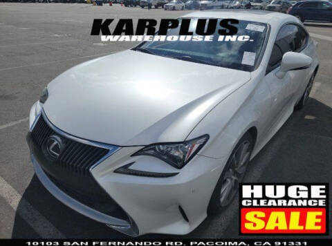 2015 Lexus RC 350 for sale at Karplus Warehouse in Pacoima CA