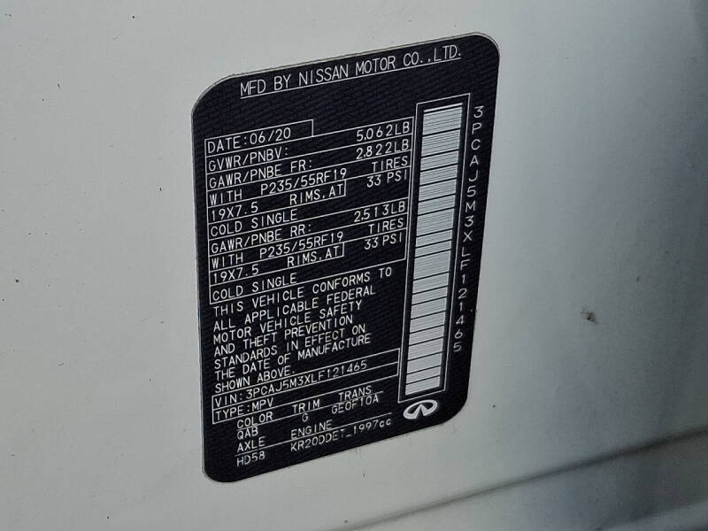 2020 Infiniti QX50 Luxe