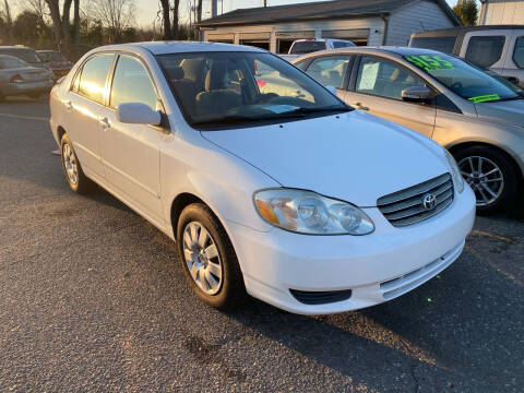 2003 Toyota Corolla for sale at Community Auto Sales in Gastonia NC