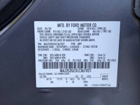 2020 Ford EcoSport SE