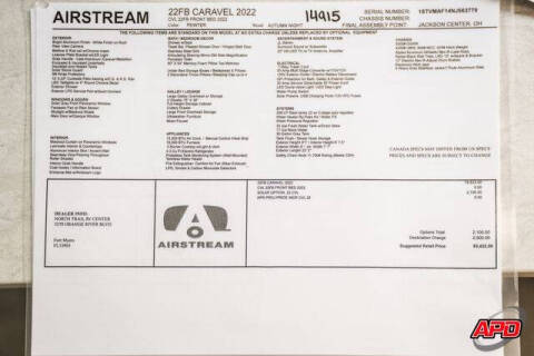 2022 Airstream 22FB