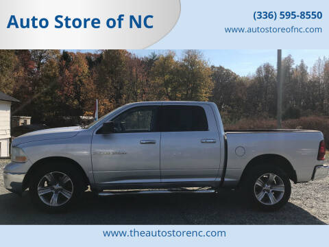 2011 RAM 1500 for sale at Auto Store of NC in Walkertown NC