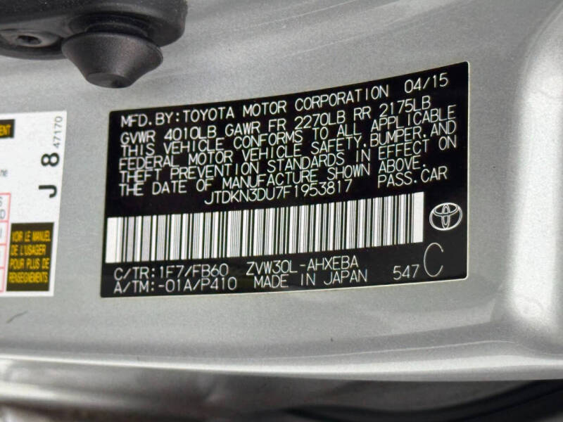 2015 Toyota Prius Two