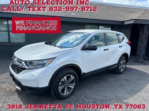 2019 Honda CR-V for sale at Auto Selection Inc. in Houston TX