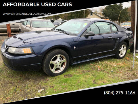 2002 Ford Mustang for sale at AFFORDABLE USED CARS in North Chesterfield VA