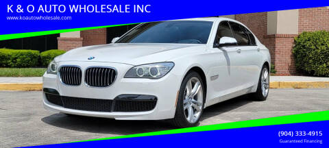 2014 BMW 7 Series for sale at K & O AUTO WHOLESALE INC in Jacksonville FL