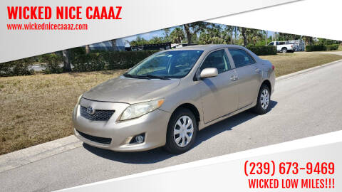 2009 Toyota Corolla for sale at WICKED NICE CAAAZ in Cape Coral FL