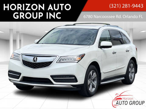2014 Acura MDX for sale at HORIZON AUTO GROUP INC in Orlando FL