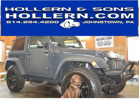 2017 Jeep Wrangler for sale at Hollern & Sons Auto Sales in Johnstown PA