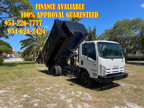 2015 Isuzu NPR HD DUMP TRUCK for sale at Transcontinental Car USA Corp in Fort Lauderdale FL