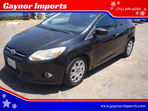 2012 Ford Focus for sale at Gaynor Imports in Stanton CA