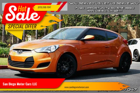 2016 Hyundai Veloster for sale at San Diego Motor Cars LLC in Spring Valley CA