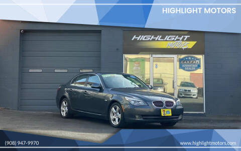 2008 BMW 5 Series for sale at Highlight Motors in Linden NJ