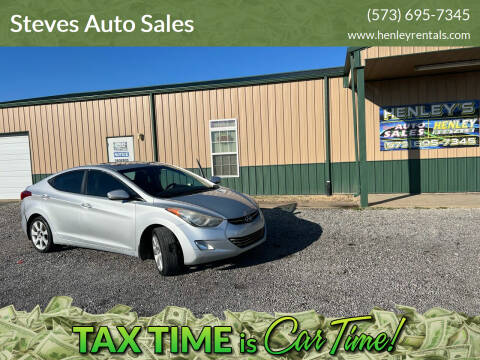 2013 Hyundai Elantra for sale at Steves Auto Sales in Steele MO