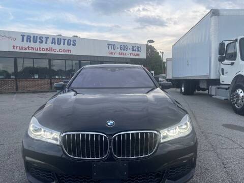 2016 BMW 7 Series for sale at Trust Autos, LLC in Decatur GA