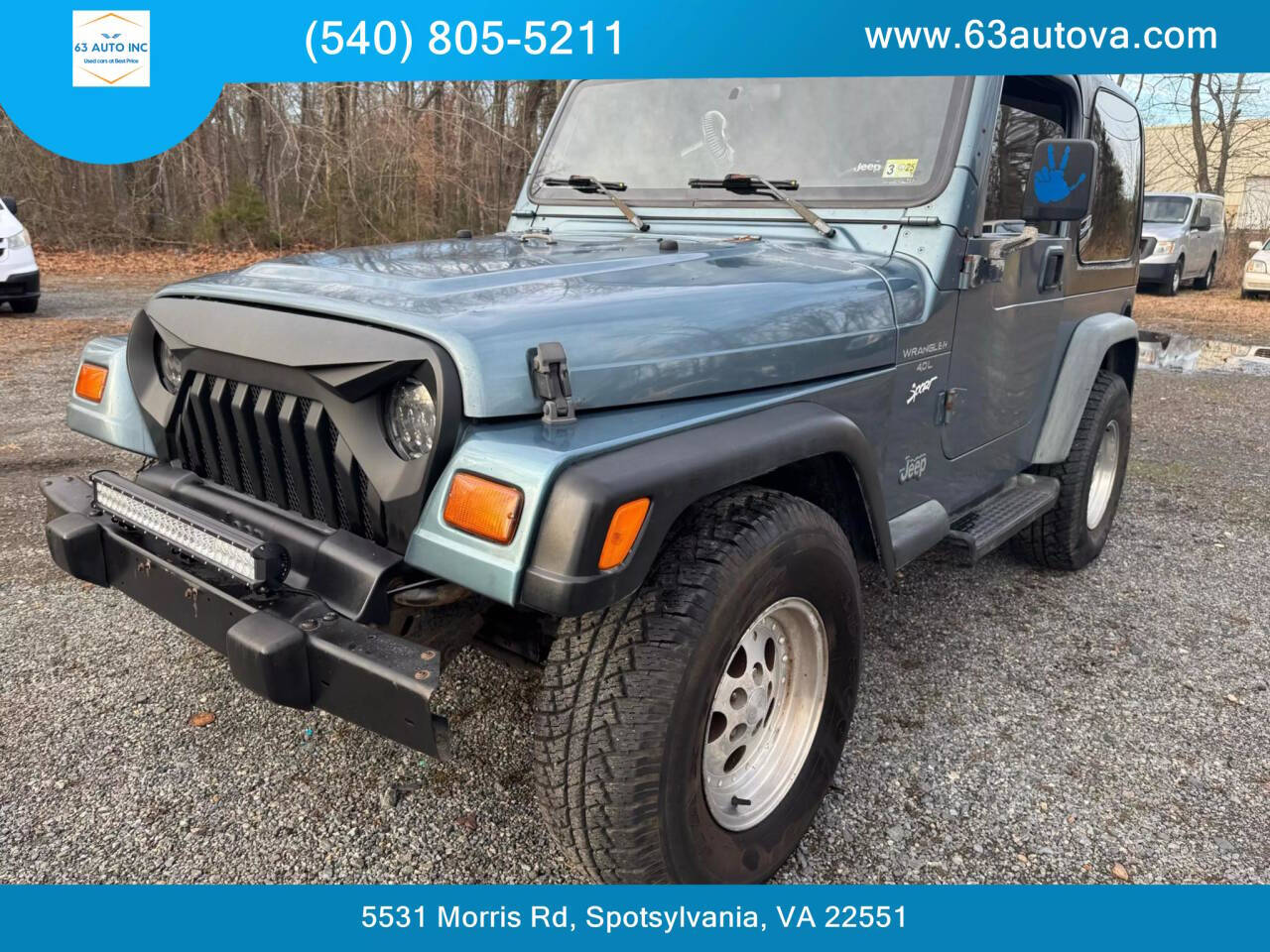 1998 Jeep Wrangler for sale at 63 Auto Inc in Spotsylvania, VA