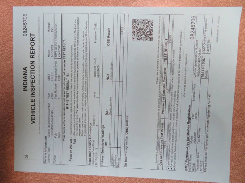 2006 Honda Accord EX w/Leather