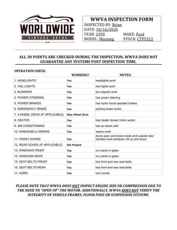 1999 Ford Mustang SVT Cobra