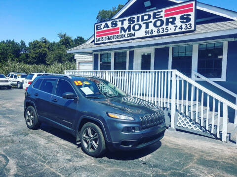 2015 Jeep Cherokee for sale at EASTSIDE MOTORS in Tulsa OK
