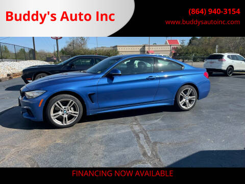 2016 BMW 4 Series for sale at Buddy's Auto Inc in Pendleton SC