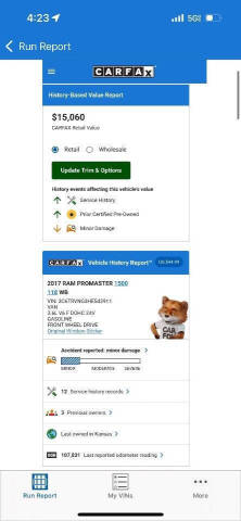 2017 RAM ProMaster 1500 118 WB