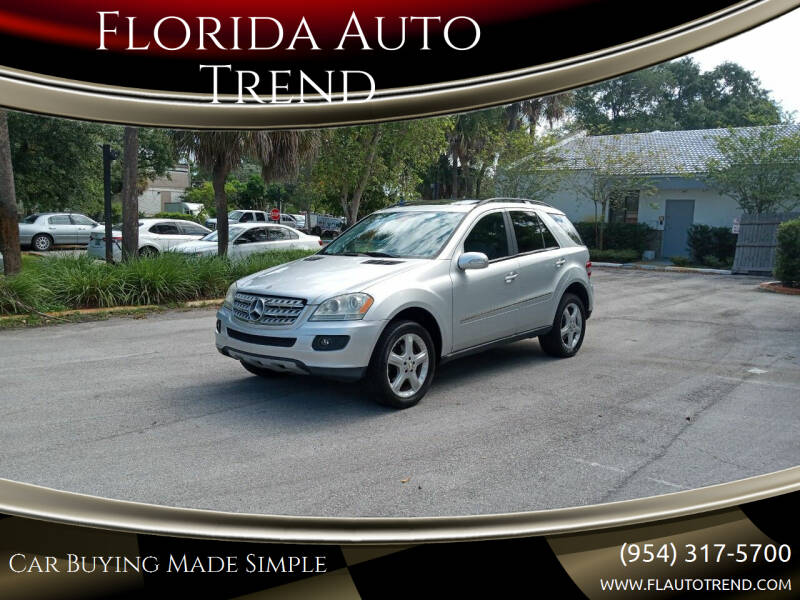 2007 Mercedes-Benz M-Class for sale at Florida Auto Trend in Plantation FL