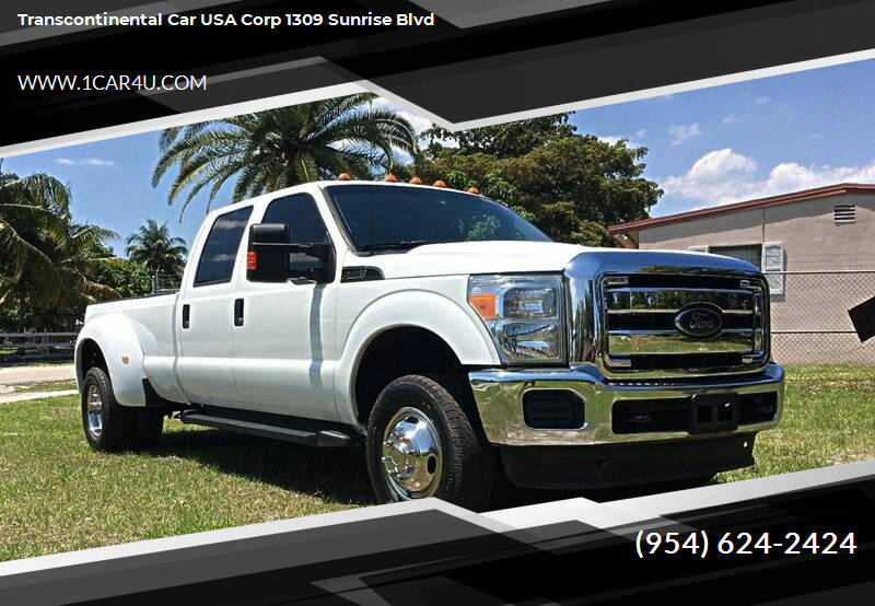 2014 Ford F-350 Super Duty for sale at Transcontinental Car in Fort Lauderdale FL