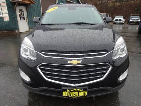 2016 Chevrolet Equinox for sale at MOUNTAIN VIEW AUTO in Lyndonville VT