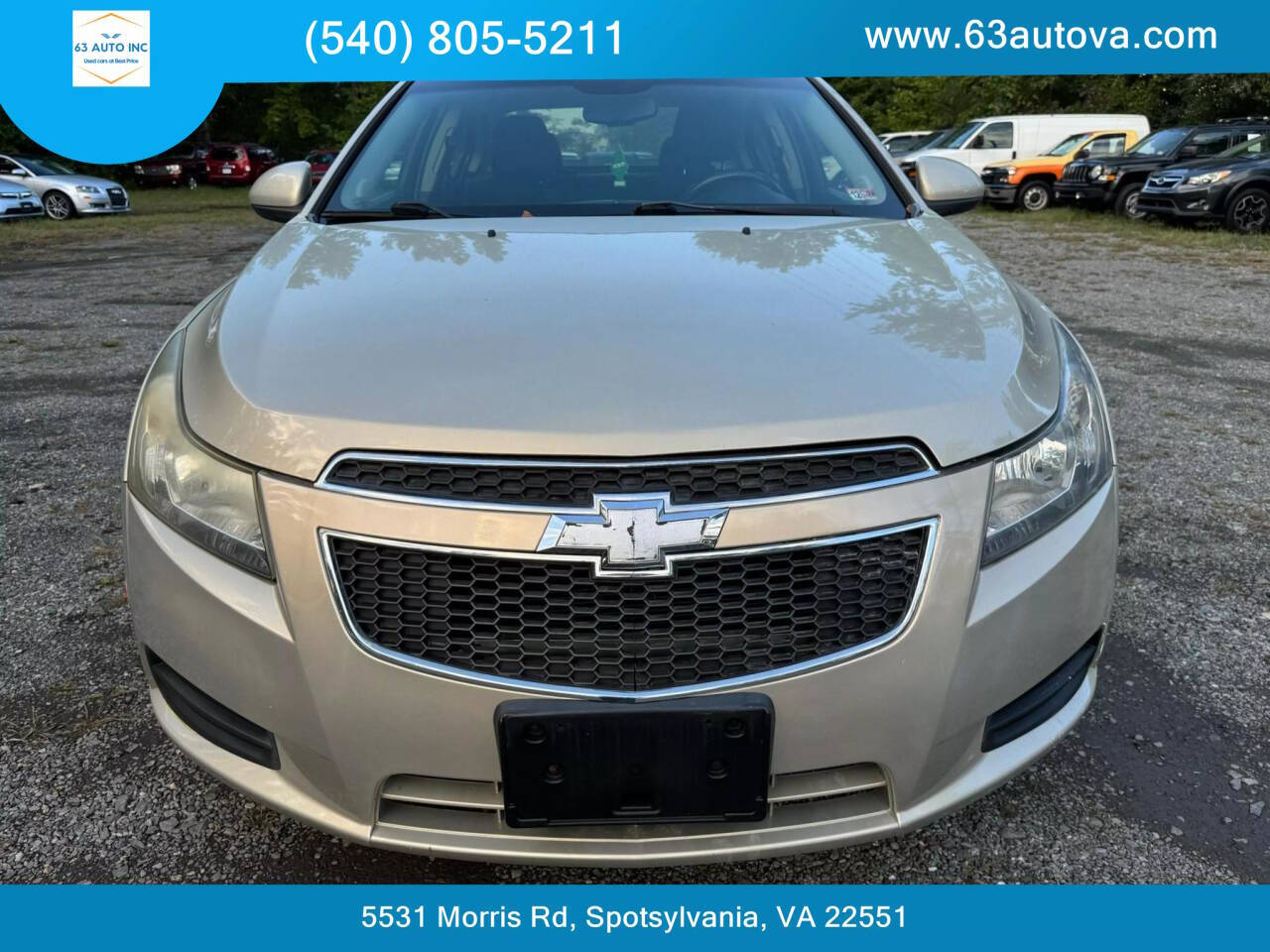 2012 Chevrolet Cruze for sale at 63 Auto Inc in Spotsylvania, VA