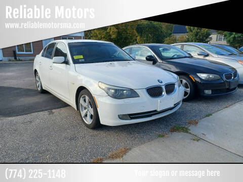 2008 BMW 5 Series for sale at Reliable Motors in Seekonk MA