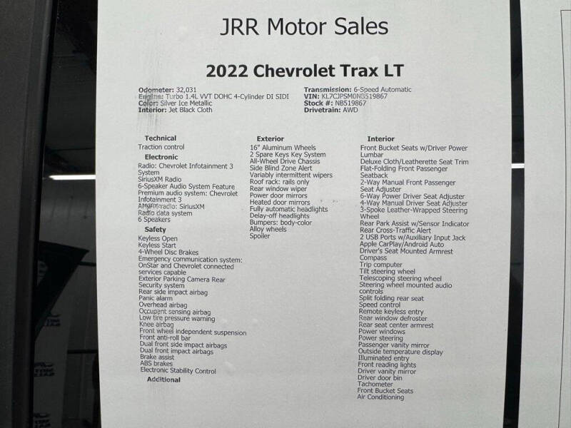 2022 Chevrolet Trax LT