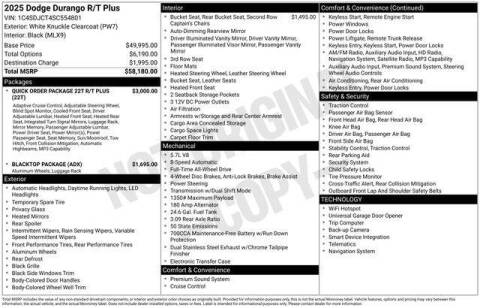 2025 Dodge Durango R/T Plus