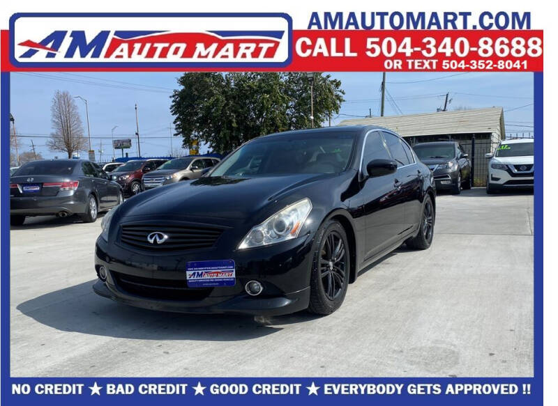 2013 Infiniti G37 Sedan for sale at AM Auto Mart Marrero LLC in Marrero LA