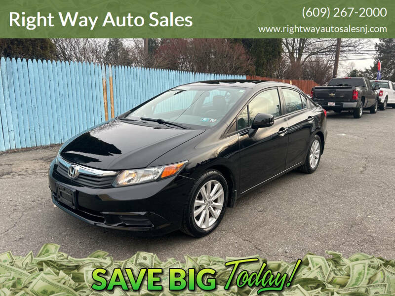 2012 Honda Civic for sale at Right Way Auto Sales in Westampton NJ