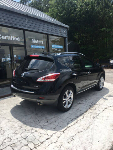 2011 Nissan Murano for sale at Georgia Certified Motors in Stockbridge GA