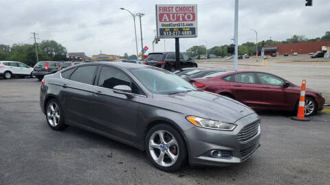 2013 Ford Fusion for sale at FIRST CHOICE AUTO in Middletown OH
