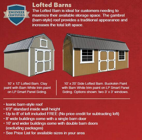 xBackyard Outfitters Lofted Barns