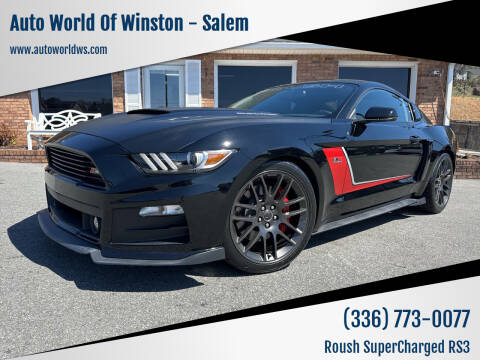 2017 Ford Mustang for sale at Auto World Of Winston - Salem in Winston Salem NC