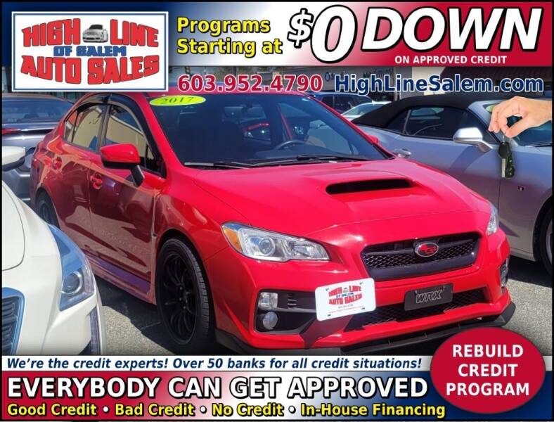 2017 Subaru WRX for sale at High Line Auto Sales of Salem in Salem NH
