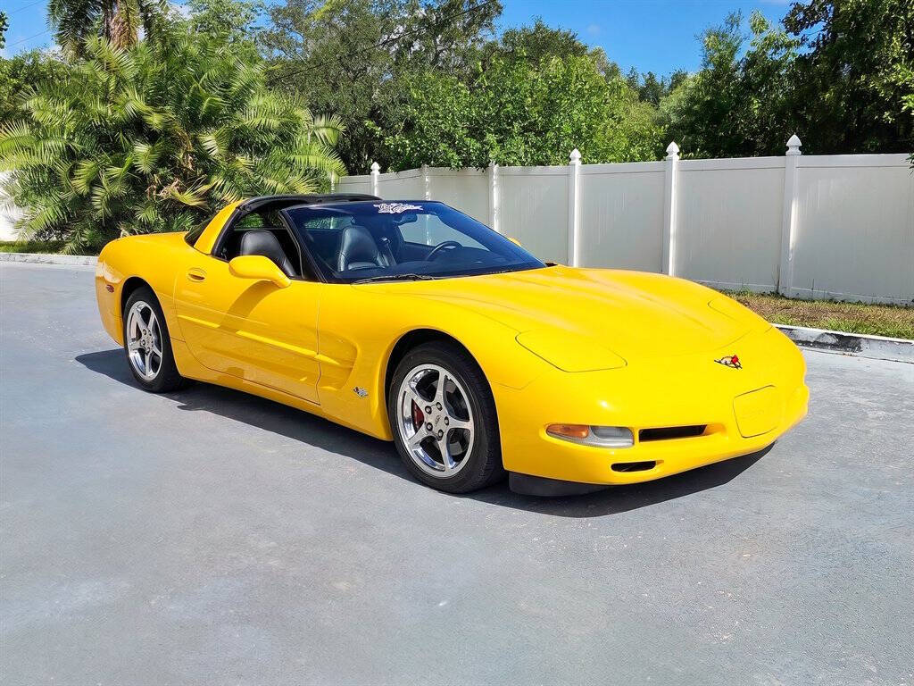 Yellow 2004 Chevrolet Corvette Base 2dr Coupe 2