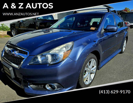 2013 Subaru Legacy for sale at A & Z AUTOS in Westfield MA