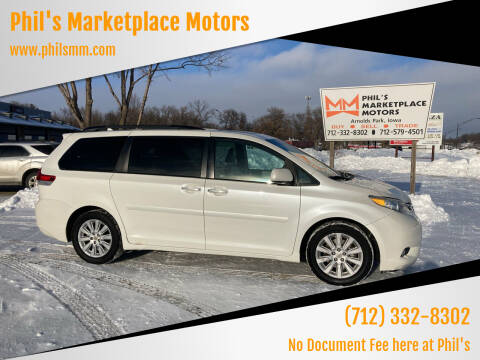2012 Toyota Sienna for sale at Phil's Marketplace Motors in Arnolds Park IA