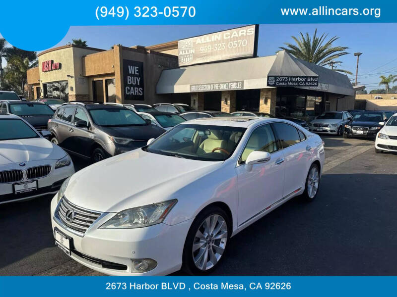 2011 Lexus ES 350 for sale at Allin Cars in Costa Mesa CA