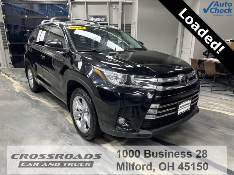 2018 Toyota Highlander for sale at Crossroads Car and Truck - Crossroads Car & Truck - Mulberry in Milford OH