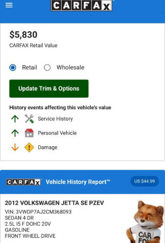 2012 Volkswagen Jetta