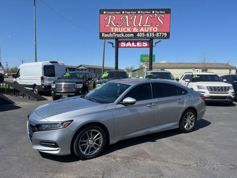 2020 Honda Accord for sale at RAUL'S TRUCK & AUTO SALES, INC in Oklahoma City OK